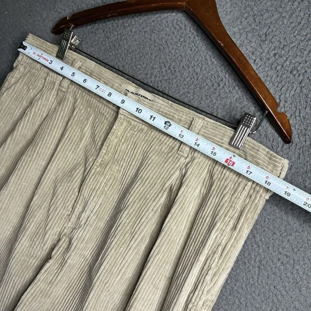 Vintage 90'S Dockers Khakis corduroy pants two-pleat wide wale men's size 36x32